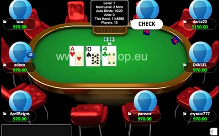 Lucky Flop Bitcoin Poker Table