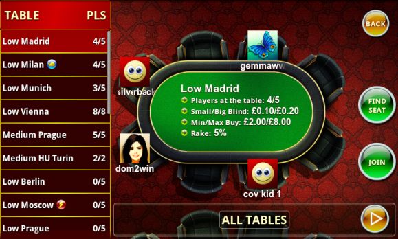 mFortune iPhone Poker